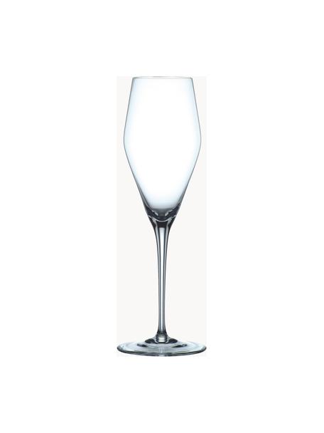 Kristall-Champagnergläser ViNova, 4 Stück, Kristallglas, Transparent, Ø 7 x H 24 cm, 280 ml