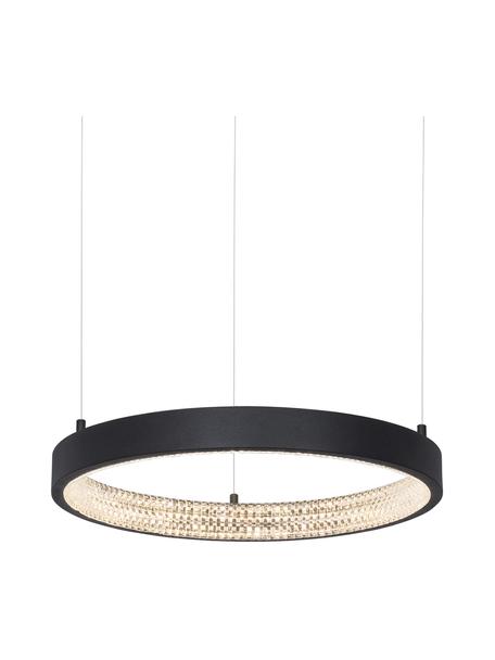 Lampada a sospensione dimmerabile a LED Preston, Paralume: alluminio rivestito, Baldacchino: alluminio rivestito, Nero, Ø 40 x Alt. 120 cm
