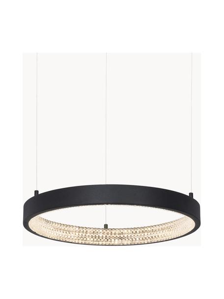 Dimmbare LED-Pendelleuchte Preston, Lampenschirm: Aluminium, beschichtet, Baldachin: Aluminium, beschichtet, Schwarz, Ø 40 cm