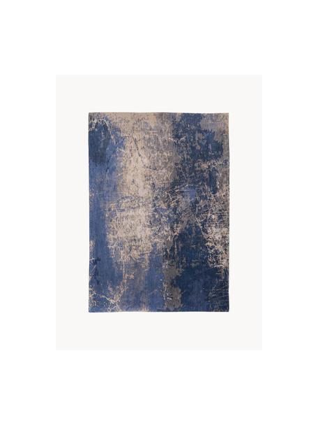 Vloerkleed Abyss met abstract patroon, 100% polyester, Blauw- en beigetinten, B 240 x L 340 cm (maat XL)