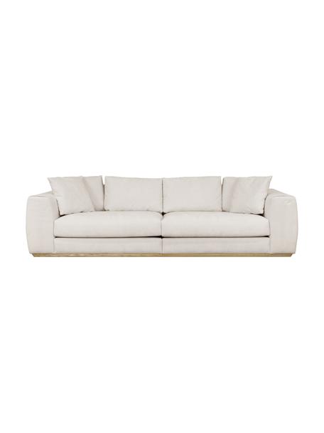 Bank Vienna (4-zits), Bekleding: 100% polyester Met 45.000, Geweven stof beige, B 284  x D 102 cm