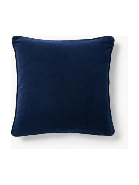 Housse de coussin en velours Dana, 100 % coton

Le matériau est certifié STANDARD 100 OEKO-TEX®, 21.HCN.84376, Hohenstein, Bleu marine, larg. 60 x long. 60 cm