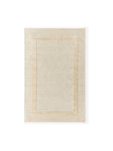 Tappeto in cotone tessuto a mano con motivo in rilievo Dania, 100% cotone certificato GRS, Beige, Larg. 200 x Lung. 300 cm (taglia L)