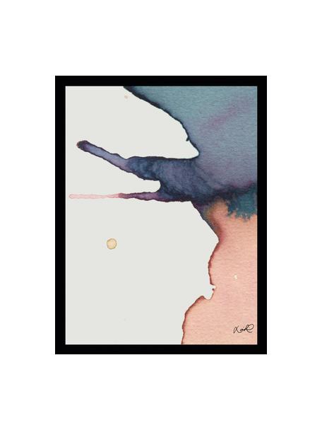 Gerahmter Digitaldruck Paint II, Bild: Digitaldruck, Rahmen: Kunststoffrahmen mit Glas, Bunt, B 30 x H 40 cm