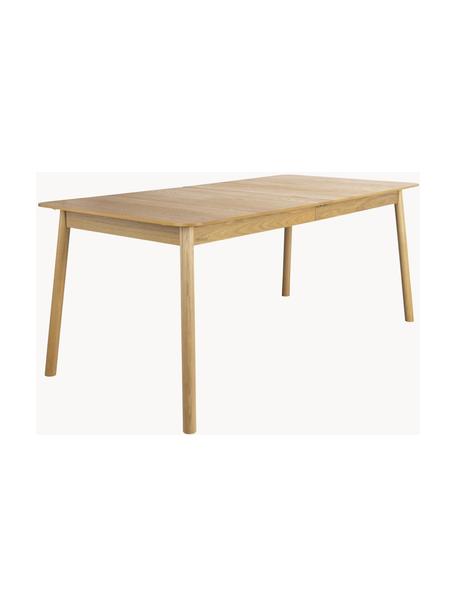 Uitschuifbare eettafel Glimps van essenhout, 180 - 240 x 90 cm, Poten: massief essenhout, Tafelblad: MDF met essenhoutfineer, Essenhout, B 180/240 x D 90 cm