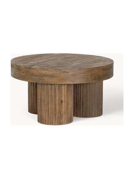 Table basse ronde en manguier Dacca, Bois de manguier, enduit, Manguier, Ø 75 cm