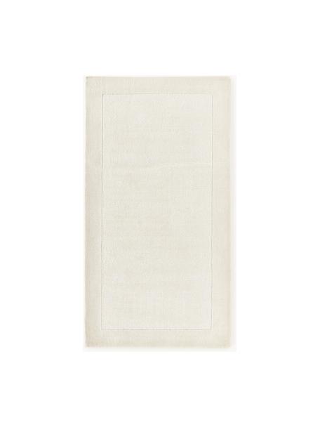 Trblietavý koberec Kari, 100% polyester s certifikátom GRS, Krémovobiela, Š 80 x D 150 cm (veľkosť XS)