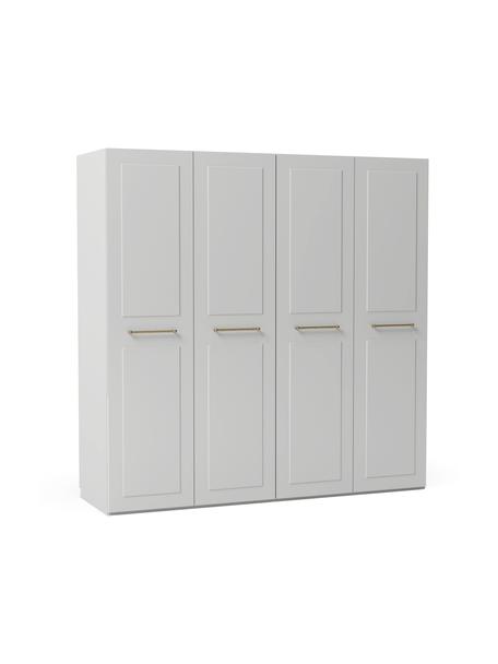 Modulární skříň s otočnými dveřmi Charlotte, šířka 200 cm, více variant, Šedá, Interiér Basic, Š 200 x V 200 cm