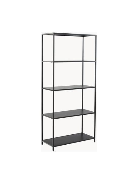 Metalen wandrek Neptun, Gepoedercoat metaal, Zwart, B 70 x H 150 cm