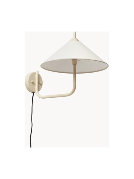 Veľká nástenná lampa Vica, Lomená biela, béžová, Ø 31 x H 45 cm