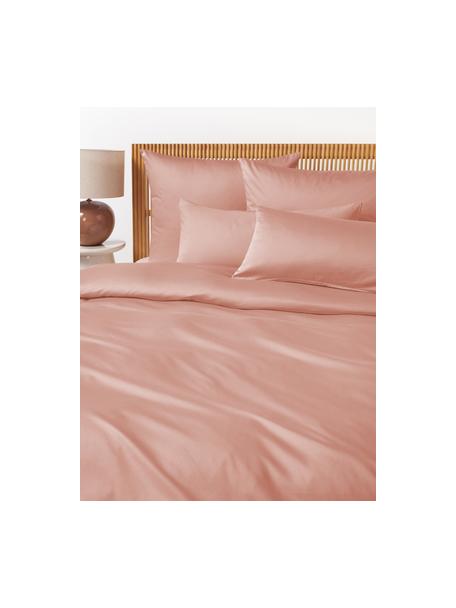 Poszwa na kołdrę z satyny bawełnianej Comfort, Brudny różowy, S 155 x D 220 cm