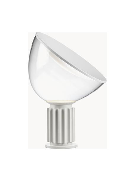 Dimmbare LED-Tischlampe Taccia Small, mundgeblasen, Lampenschirm: Glas, Weiß, Ø 37 x H 49 cm