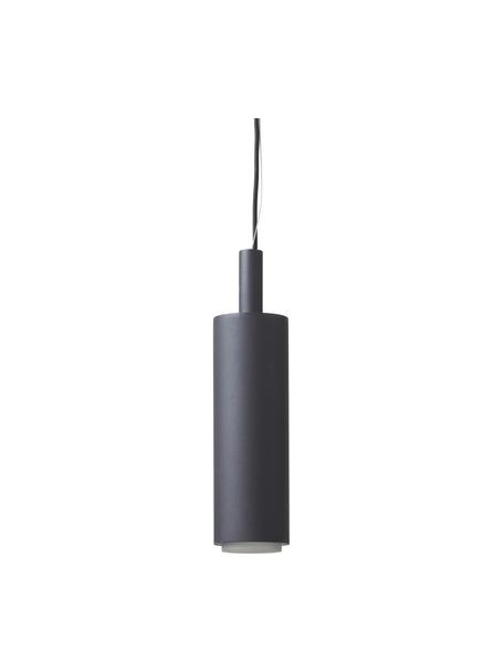 Suspension LED métal noir Jari, Noir, Ø 10 x haut. 40 cm