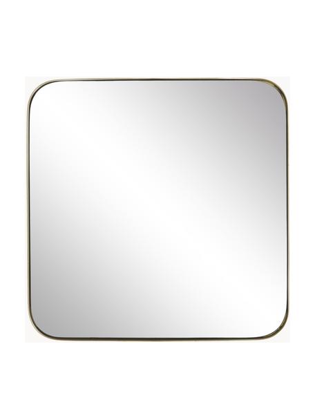 Miroir mural carré métal laintonnée Ivy, Doré, larg. 55 x haut. 55 cm