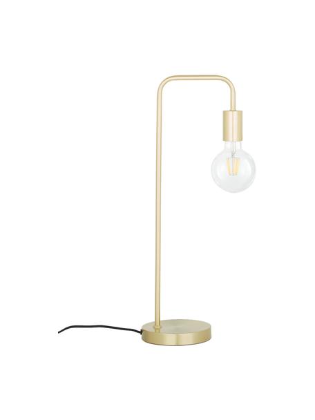 Lampada da tavolo grande in metallo Flow, Ottonato, Larg. 18 x Alt. 57 cm