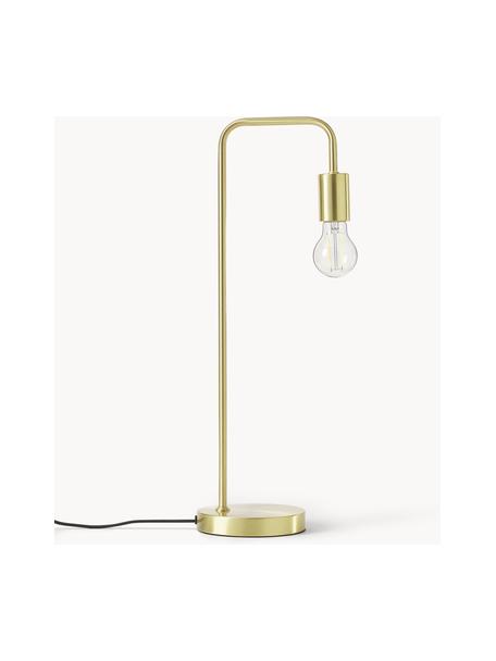 Velká stolní lampa v retro stylu Flow, Mosazná, Š 18 cm, V 57 cm