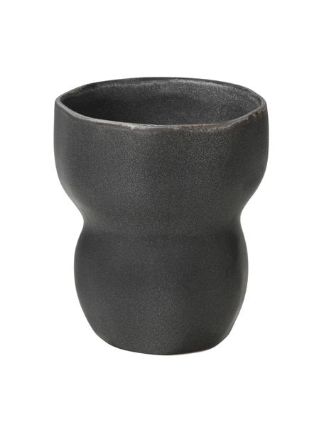 Mug design forme organique en grès-cérame Limfjord, différentes tailles, Grès cérame, Anthracite, Ø 9 x haut. 11 cm, 350 ml
