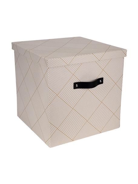Caja Texas, Caja: cartón laminado, Dorado, blanco, An 32 x Al 31 cm