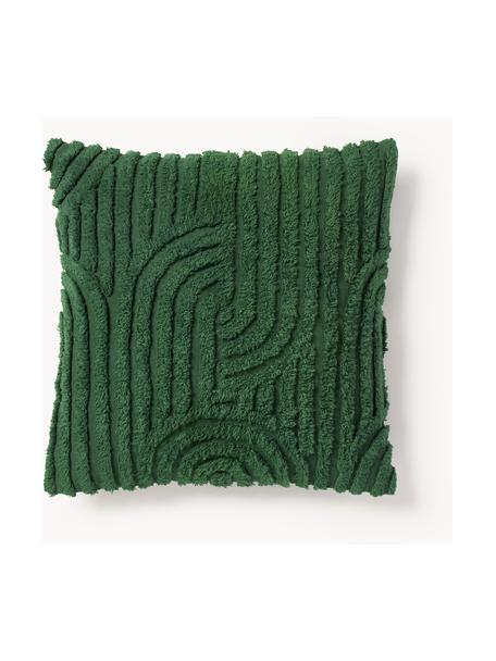 Bavlněný povlak na polštář Bell, 100 % bavlna, Tmavě zelená, Š 45 cm, D 45 cm