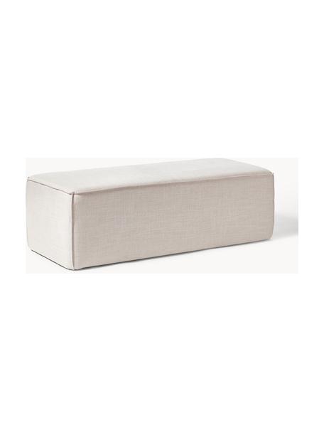 Banc rembourré Sanja, Tissu beige clair, larg. 122 x prof. 54 cm