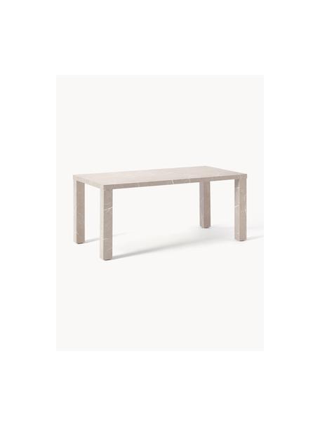 Tavolo effetto marmo Carl, 180 x 90 cm, Pannello di fibra a media densità (MDF), melammina, rivestito con carta patinata con effetto marmo, Beige effetto marmo, Larg. 180 x Prof. 90 cm