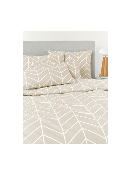 Funda nórdica de algodón Mirja, Beige claro, Cama 150/160 cm (240 x 220 cm)