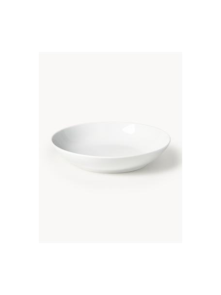 Assiettes creuses en porcelaine Delight Modern, 4 pièces, Porcelaine, Blanc, Ø 21 x haut. 4 cm