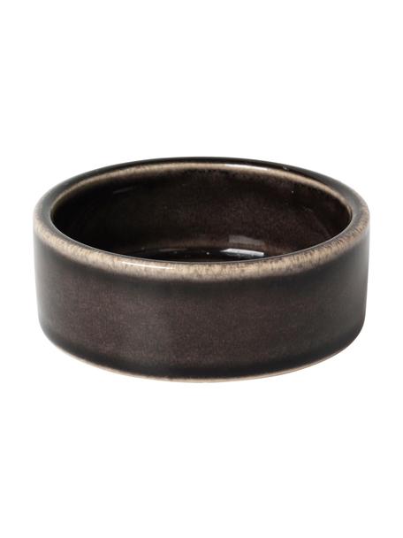 Bols apéritif artisanaux Nordic Coal, 4 pièces, Grès cérame, Anthracite, Ø 8 x haut. 3 cm