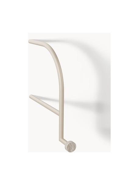 Perchero de pared de travertino Disa, Estructura: metal, con pintura en pol, Beige claro, An 4 x Al 38 cm