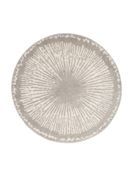 Okrągły dywan z wysokim stosem Iris, 100% polipropylen, Odcienie srebrnego, Ø 160 cm (Rozmiar L)