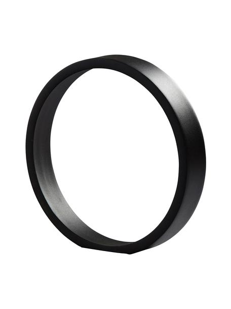 Dekoracja Ring, Metal powlekany, Czarny, S 25 x W 25 cm