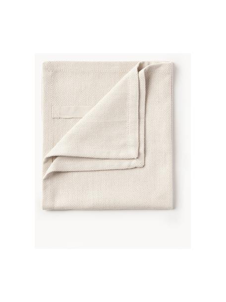 Servilletas de tela Dinner, 4 uds., 100% algodón ecológico, certificado GOTS, Blanco Off White, An 35 x L 40 cm