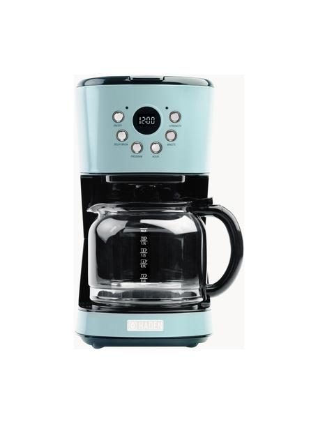 Machine à café Drip, Vert menthe, argenté, larg. 28 x haut. 36 cm