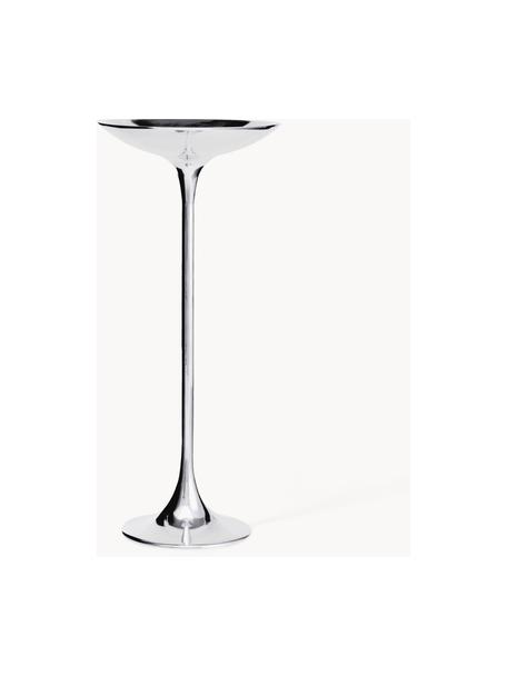 Okrągły stolik pomocniczy Ping, Aluminium chromowane, Odcienie srebrnego, Ø 23 x W 50 cm