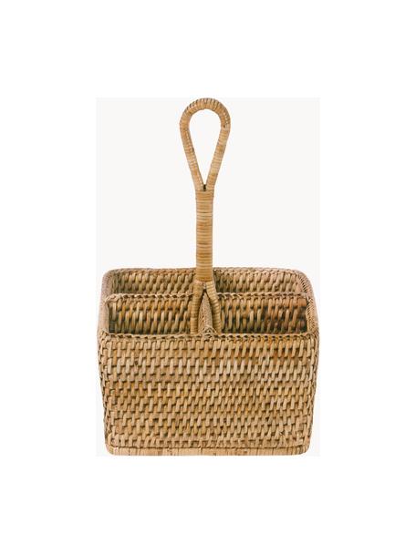 Handgefertigter Besteckhalter Güle aus Rattan, Rattan, Beige, B 20 x H 32 cm