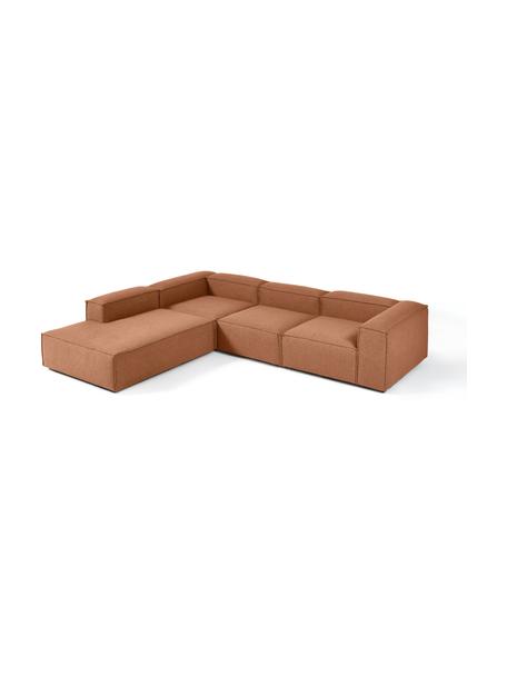 Sofá rinconera modular grande Lennon, Tapizado: 100% poliéster Alta resis, Estructura: madera contrachapada de p, Patas: plástico, Tejido turrón, An 329 x F 269 cm, chaise longue izquierda