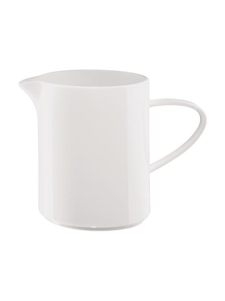 Pot à lait en porcelaine Fine Bone China à table, Porcelaine Fine Bone China
Fine Bone China est une porcelaine tendre, qui se distingue particulièrement par sa brillance et sa translucidité, Blanc, Ø 6 x haut. 11 cm