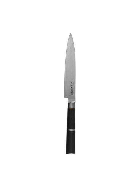 Kuchyňský nůž z nerezové oceli Lotus, Stříbrná, černá, D 15 cm