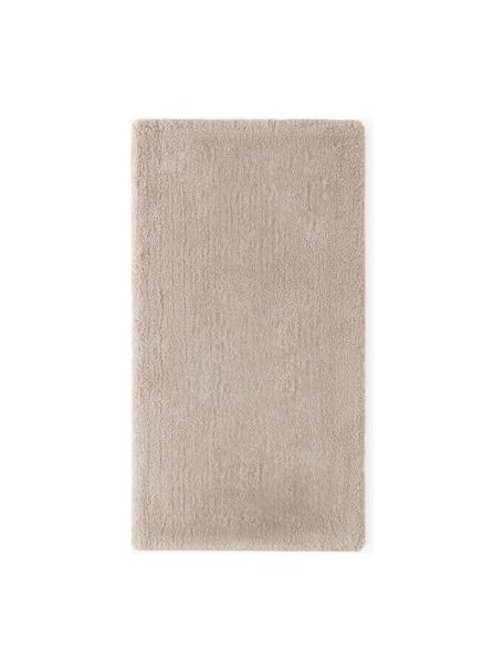 Flauschiger Hochflor-Teppich Leighton, Flor: Mikrofaser (100% Polyeste, Beige, B 80 x L 150 cm (Größe XS)