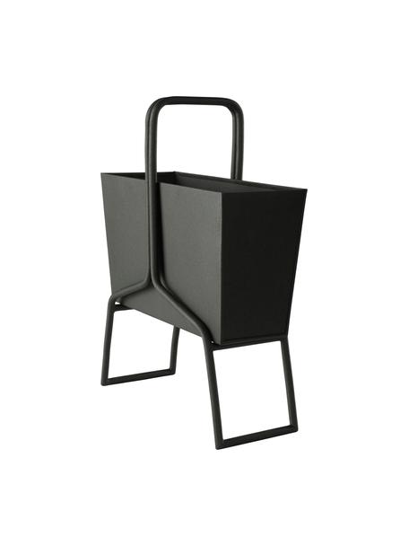 Revistero Billie, Metal recubierto, Negro, An 41 x Al 52 cm