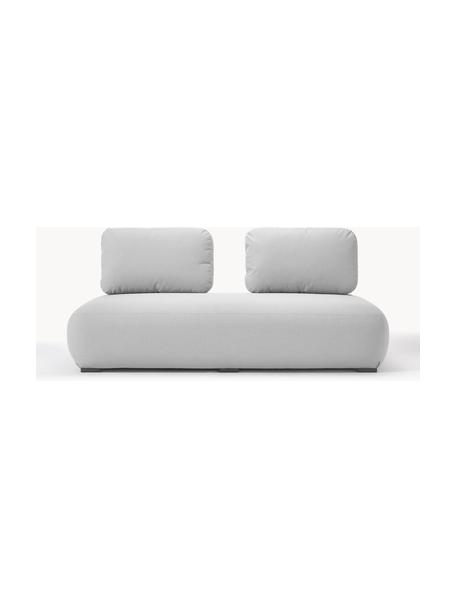 Modulares Garten-Loungesofa Olala (2-Sitzer), Bezug: 100 % Polyester Der hochw, Gestell: Metall, beschichtet, Webstoff, Hellgrau, B 204 x H 78 cm