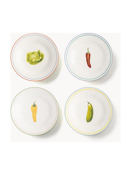 Súprava raňajkových tanierov Vegetable, 4 diely, Čínsky porcelán, Viac farieb, Ø 21 cm