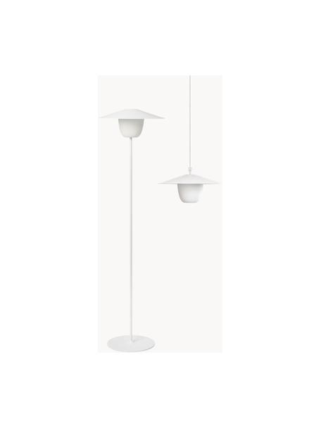 Lámpara LED regulable para exterior Ani, portátil para colgar o de pie, Pantalla: aluminio, Cable: plástico, Blanco, Ø 34 x Al 121 cm