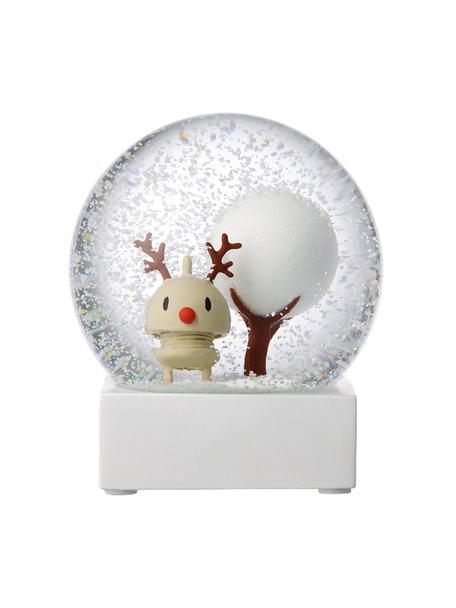 Boule à neige Rudolf, Blanc, transparent, Ø 10 x haut. 12 cm