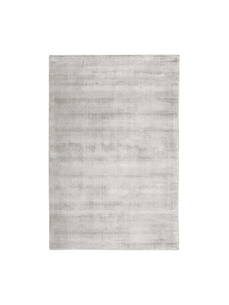 Alfombra artesanal de viscosa Jane, Parte superior: 100% viscosa, Reverso: 100% algodón El material , Greige, An 120 x L 180 cm (Tamaño S)