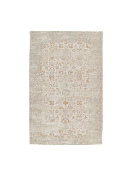 Alfombra artesanal de chenilla Loire, Parte superior: 95% algodón, 5% poliéster, Reverso: 100% algodón El material , Tonos beige, An 200 x L 300 cm (Tamaño L)