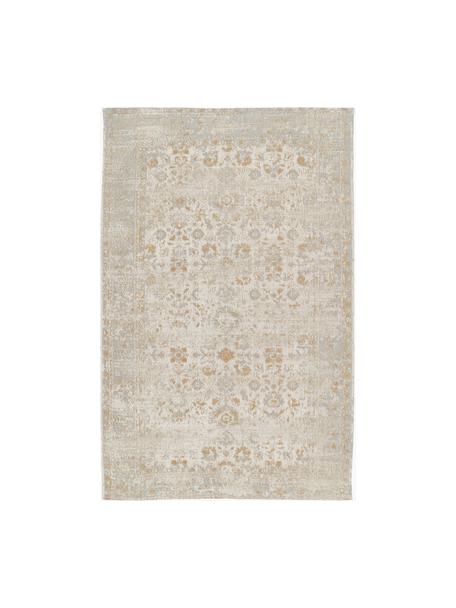 Tapis chenille vintage tissé main Loire, Tons beiges, larg. 200 x long. 300 cm (taille L)