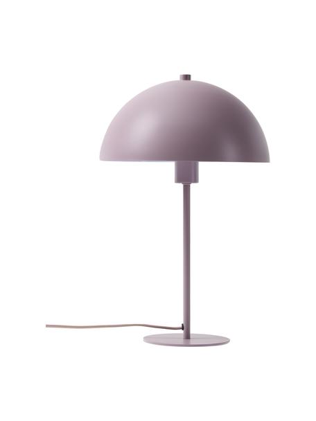 Lámpara de mesa Matilda, Pantalla: metal con pintura en polv, Cable: tela, Lila, Ø 29 x Al 45 cm