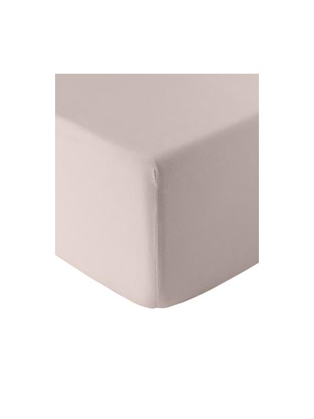 Boxspring hoeslaken Biba, flanel, Weeftechniek: flanel Flanel is een knuf, Taupe, B 90 x L 200 cm, H 35 cm