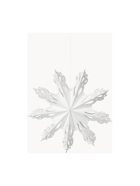 Décorations de sapin de Noël Snowflake, Carton, Blanc, Ø 30 cm